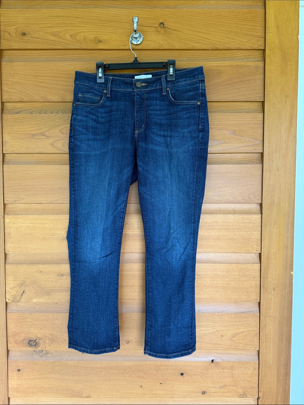 LOFT Women's Dark Indigo Straight-Leg Jeans